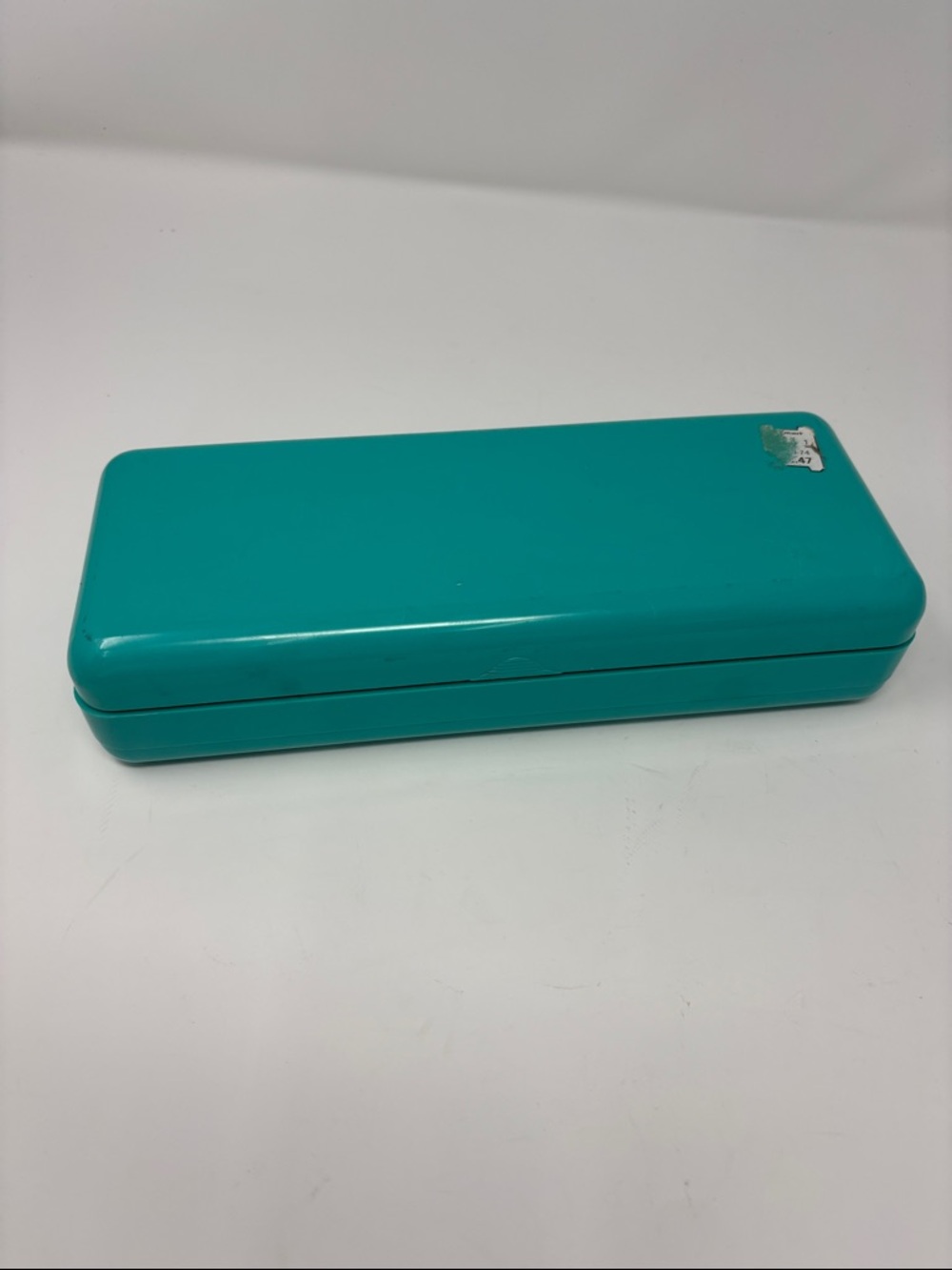 Vintage Teal Portable cosmetic Case - Protective Travel Storage